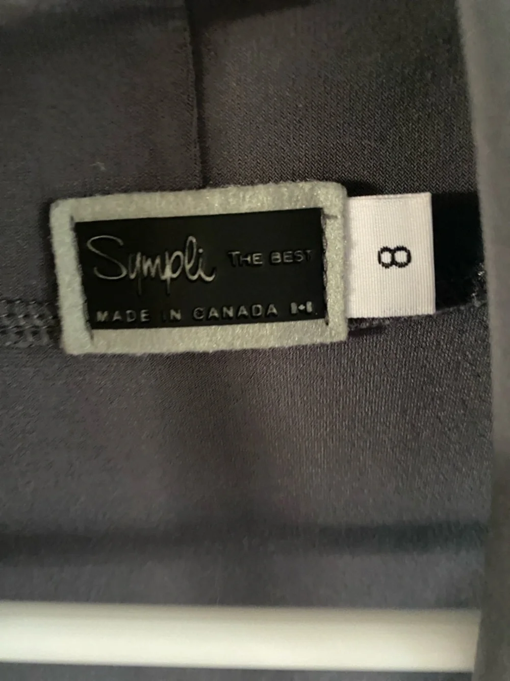 Sympli Sleeveless Open Front Drape Vest in Gray - Picture 2 of 3